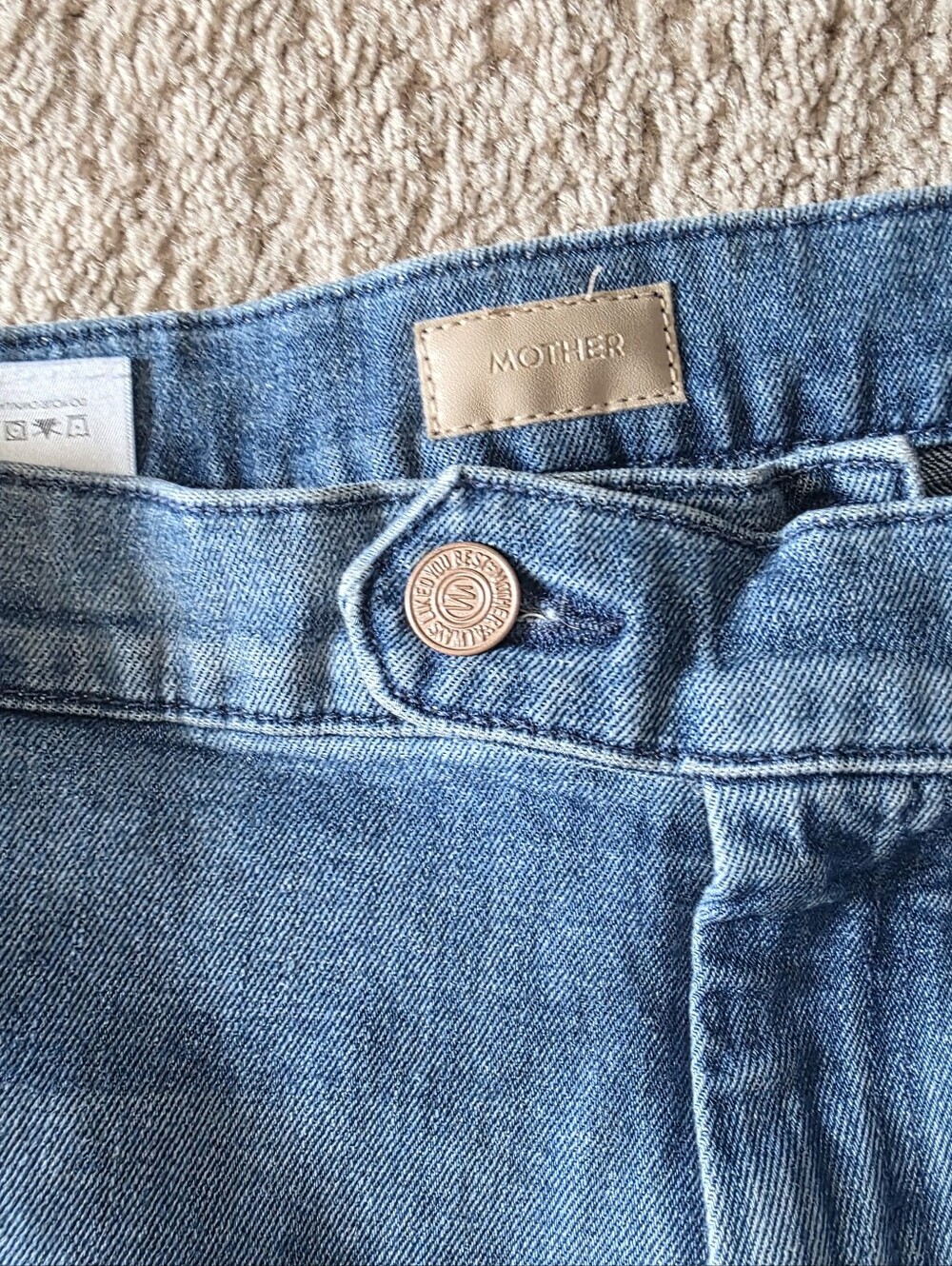 MOTHER Jeans Tab Roller Skim Wide Leg - Out Of Town 33 - Picture 7 of 7